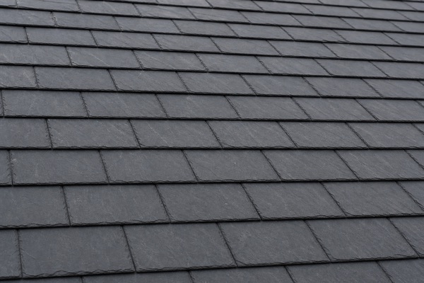 Close-up of slate roofing